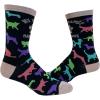 Women’s My Therapist Has Paws Socks Funny Pet Puppy Animal Lover Dog Novelty Graphic Footwear