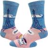 Women’s Oui Oui French Bulldog Socks Funny Sarcastic Pet Puppy Lover Novelty Dog Footwear