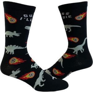 Crazy Dog T-Shirts Womens Sarcastic Socks Cute Socks with Funny Graphic Designs Novelty Socks for Women(Guess Ill Die)