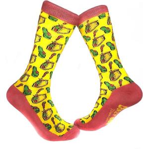 Tacos and Avocado Women’s Novelty Crazy Food Crew Socks,Funny Taco Cozy Dress Socks
