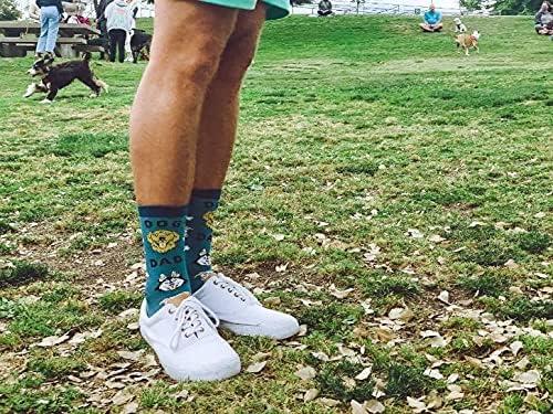 imageMens Dog Dad Socks Funny Fathers Day Pet Puppy Lover Graphic Footwear Blue One Size