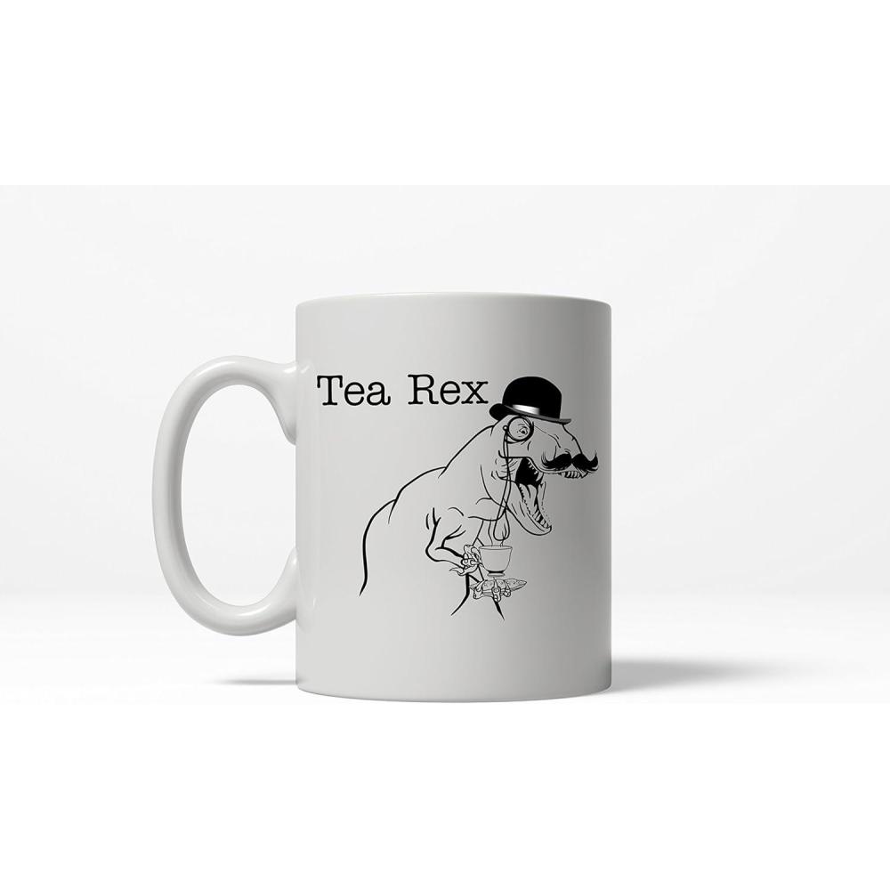 imageCrazy Dog TShirts Tea Rex Funny Dinosaur Nerdy Vintage Ceramic Coffee Drinking Mug 11oz