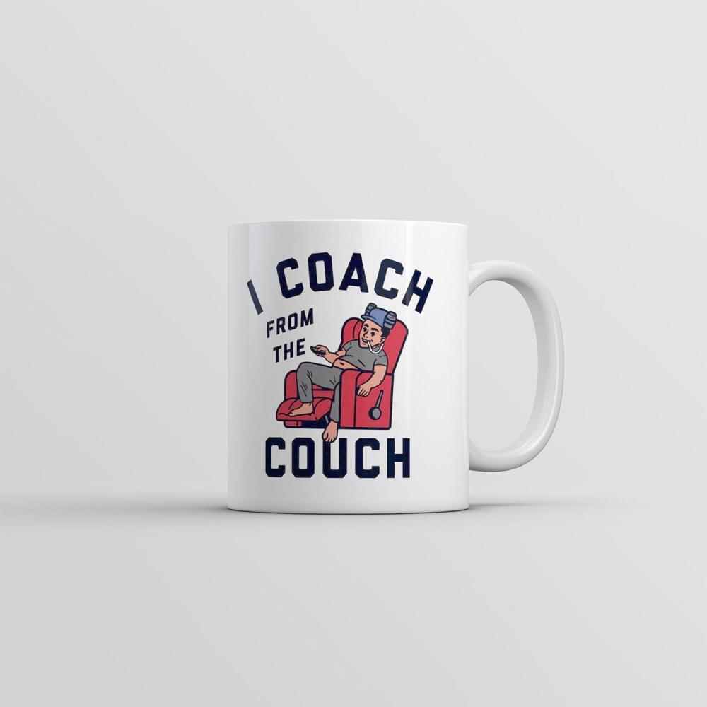 imageI Coach From The Couch Mug Funny Lazy Sports Fan Joke Cup11oz