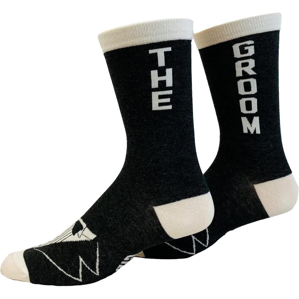 imageMens Socks Funny Wedding Best Man Gift Novelty FootwearBlack