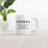 Crazy Dog T-Shirts Grumpa Coffee Mug – Like a Regular Grandpa Only Grumpier – Funny Gift for Grumpy Granddad Fathers Day Retirement – 11oz White Ceramic Cup