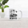 Crazy Dog T-Shirts Ill Be In My Office Mug Funny Halloween Dead Skeleton Coffin Joke Cup-11oz