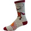 Crazy Dog T-Shirts Men’s Ride Em Cowboy Socks Funny Horseback Riding Desert Sun Novelty Western Footwear