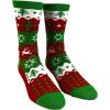Crazy Dog T-Shirts Men’s Ugly Christmas Sweater Socks Funny Festive Holiday Xmas Party Novelty Footwear