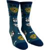 Men’s Dog Dad Socks Funny Fathers Day Pet Puppy Lover Graphic Footwear Blue One Size