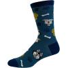 Men’s Dog Dad Socks Funny Fathers Day Pet Puppy Lover Graphic Footwear Blue One Size