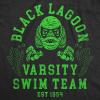 Mens Funny T Shirts Black Lagoon Varsity Swim Team Sarcastic Halloween Graphic Tee for Men
