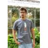 Mens Halloweenie T Shirt Funny Ghost Hot Dog Tee Scary Halloween Costume T Shirt(Dark Heather Grey)