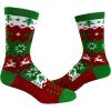 Crazy Dog T-Shirts Men’s Ugly Christmas Sweater Socks Funny Festive Holiday Xmas Party Novelty Footwear