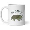 Crazy Dog T-Shirts Oh Snap Mug Funny Snapping Turtle Joke Novelty Cup-11oz