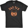 Mens Dad Tax T Shirt Funny Halloween Trick Or Treat Candy Joke Tee for Guys(Heather Black – Dadtax)