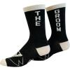 Men’s Socks Funny Wedding Best Man Gift Novelty Footwear(Black)