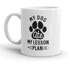 My Dog Ate My Lesson Plan Coffee Mug Funny Teacher Ceramic Cup-11oz