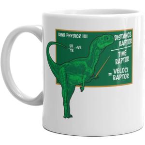 Crazy Dog T-Shirts Velociraptor Mug Funny Math Dinosaur Sarcastic Coffee Cup-11oz