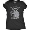 Womens Do You Like Pina Koala T Shirt Funny Vacation Tropical Cruise Graphic Tee(Heather Black)