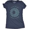 Womens Live by The Sun Love by The Moon Cool Beach Tee Vacation T Shirt(Heather Navy)