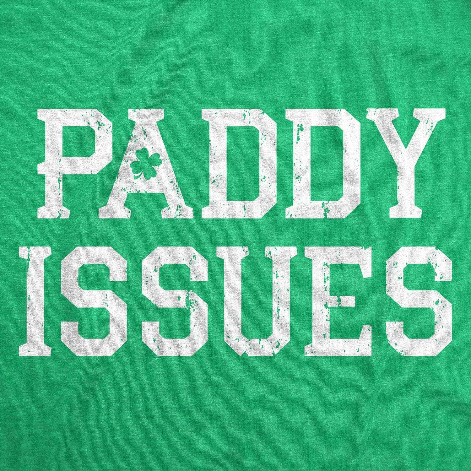 imageWomens Funny T Shirts Paddy Issues Sarcastic St Patricks Day Novelty Tee for Ladies