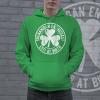 Crazy Dog T-Shirts Shenanigan Enthusiast Hoodie Funny St Patricks Day Sweatshirt Cool Green Graphic Novelty Sweatshirt(Green)