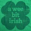 Womens Funny T Shirts A Wee Bit Irish Sarcastic St Patricks Day Graphic Novelty Tee for Ladies
