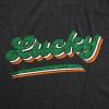 Womens Funny T Shirts Lucky Glitter Sarcastic St Patricks Day Graphic Novelty Tee for Ladies