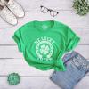 Womens Me Lucky Shirt T Shirt Funny Leprechaun Saint Patricks Day St Patty Tee(Heather Green)