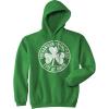 Crazy Dog T-Shirts Shenanigan Enthusiast Hoodie Funny St Patricks Day Sweatshirt Cool Green Graphic Novelty Sweatshirt(Green)