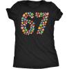 Womens Funny T Shirts 6 7 Charms Sarcastic St Patricks Day Meme Tee for Ladies