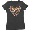 Womens Funny T Shirts Charms Marshmallow Heart Sarcastic St Patricks Day Tee for Ladies