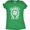 Womens Me Lucky Shirt T Shirt Funny Leprechaun Saint Patricks Day St Patty Tee(Heather Green)