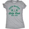 Womens Tits McGee Strip Club Funny T Shirts St Patricks Day Graphic Tee(Light Heather Grey – Tits Mcgee Strip Club)