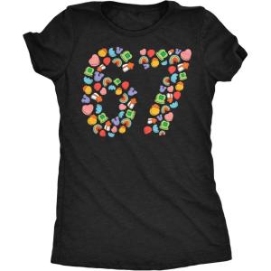 Womens Funny T Shirts 6 7 Charms Sarcastic St Patricks Day Meme Tee for Ladies