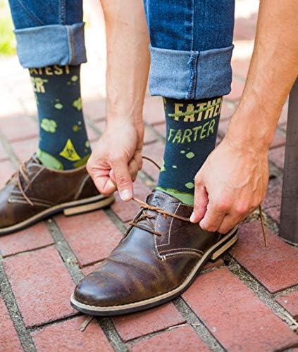 imageCrazy Dog TShirts Worlds Greatest Farter Socks Funny Fathers Day Joke for Dad Sarcastic Novelty Black Mens 712