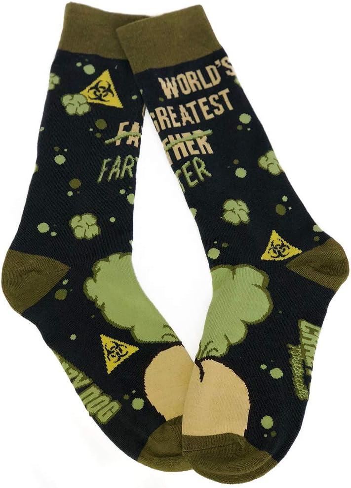 imageCrazy Dog TShirts Worlds Greatest Farter Socks Funny Fathers Day Joke for Dad Sarcastic Novelty Black Mens 712