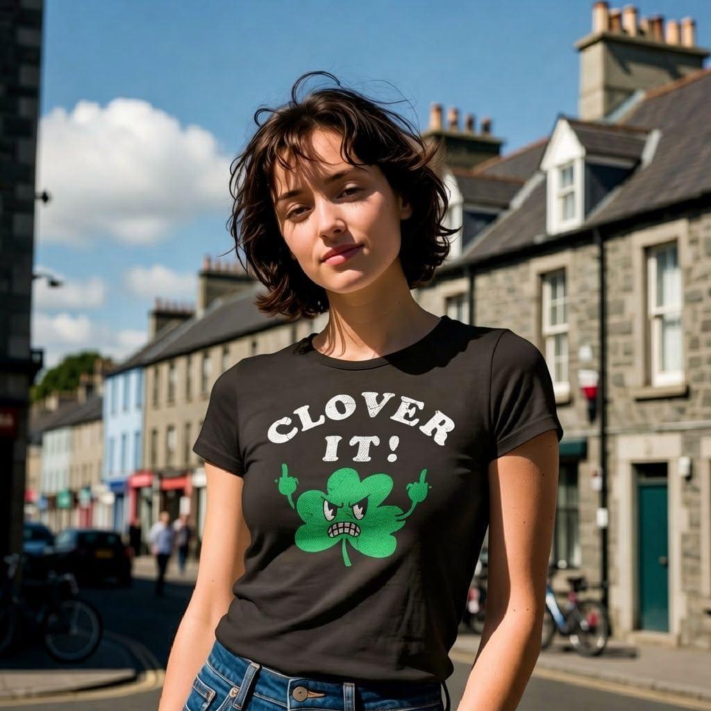 imageWomens Funny T Shirts Clover It Sarcastic St Patricks Day Tee for Ladies
