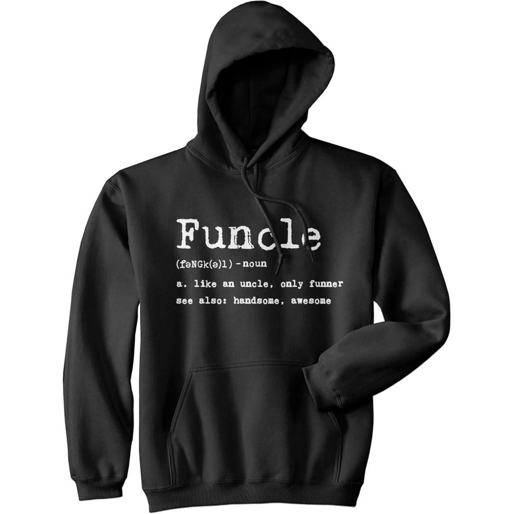 imageCrazy Dog TShirts Funcle Definition Hoodie Funny Fun Uncle Family Graphic Novelty SweatshirtBlack