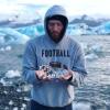 Crazy Dog T-Shirts Vintage Football Sweater Cool Sports Funny Graphic Novelty Hoodie(Light Heather Grey)