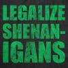 Mens Funny T Shirts Legalize Shenanigans Sarcastic St Patricks Day Tee for Men(Heather Black – Legalize Shenanigans)
