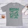 Mens Irish Yoga T Shirt Funny Saint Patricks Day Drinking Tee St Patty Graphic(Light Heather Grey)