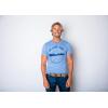 Mens On Lake Time Tshirt Cool Outdoor Camping Tee for Guys(Light Heather Grey)