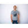 Mens Papa Bear T Shirt Funny Fathers Day Idea for Dad Papa Hilarious Husband(Dark Heather Grey)