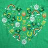 Womens Funny T Shirts Saint Patricks Icon Heart Sarcastic St Paddys Day Tee for Ladies