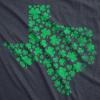Womens Texas State Clover T Shirt Funny St Pattys Day Parade Four Leaf Shamrock Tee for Ladies(Heather Navy – Texas State Clovers)