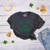 Womens We Like to Paddy T Shirt Funny St Patricks Day Party Hilarious Irish Tee(Heather Black)