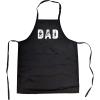 Crazy Dog T-Shirts Funny Cooking Apron for Men – DAD BBQ Utensil Graphic – Black Grill Smock with Pocket