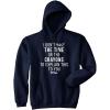 Crazy Dog T-Shirts I Don’t Have The Time Or The Crayons to Explain This to You Hoodie Sarcastic(Navy)