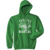 F*cking Magical Hoodie Funny St Patricks Day Parade Leprechaun Graphic Novelty Sweatshirt(Green)